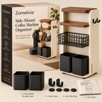 Zomelvia™ Side-Mount Coffee Machine Organizer