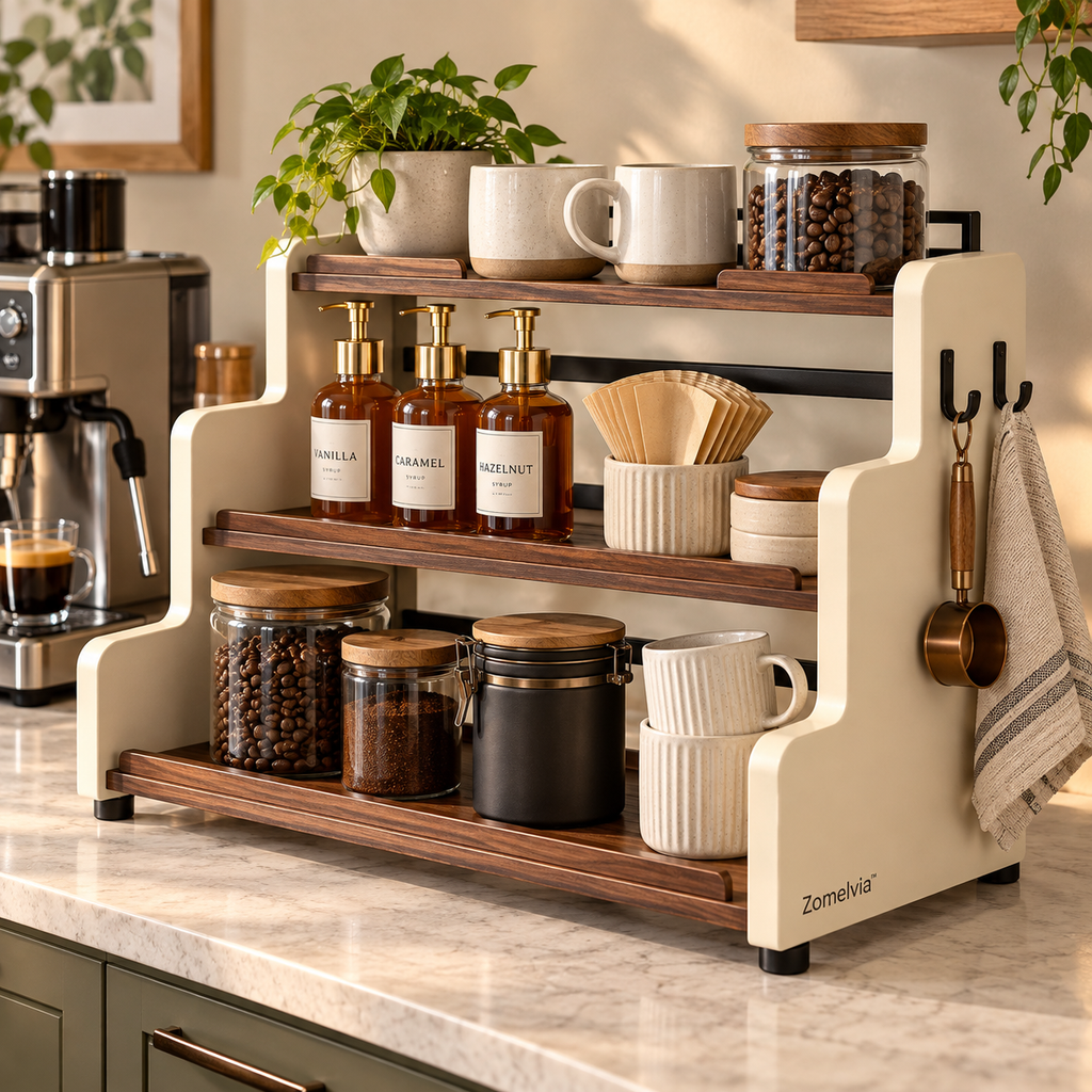 Zomelvia™ Tiered Coffee Bar Countertop Riser