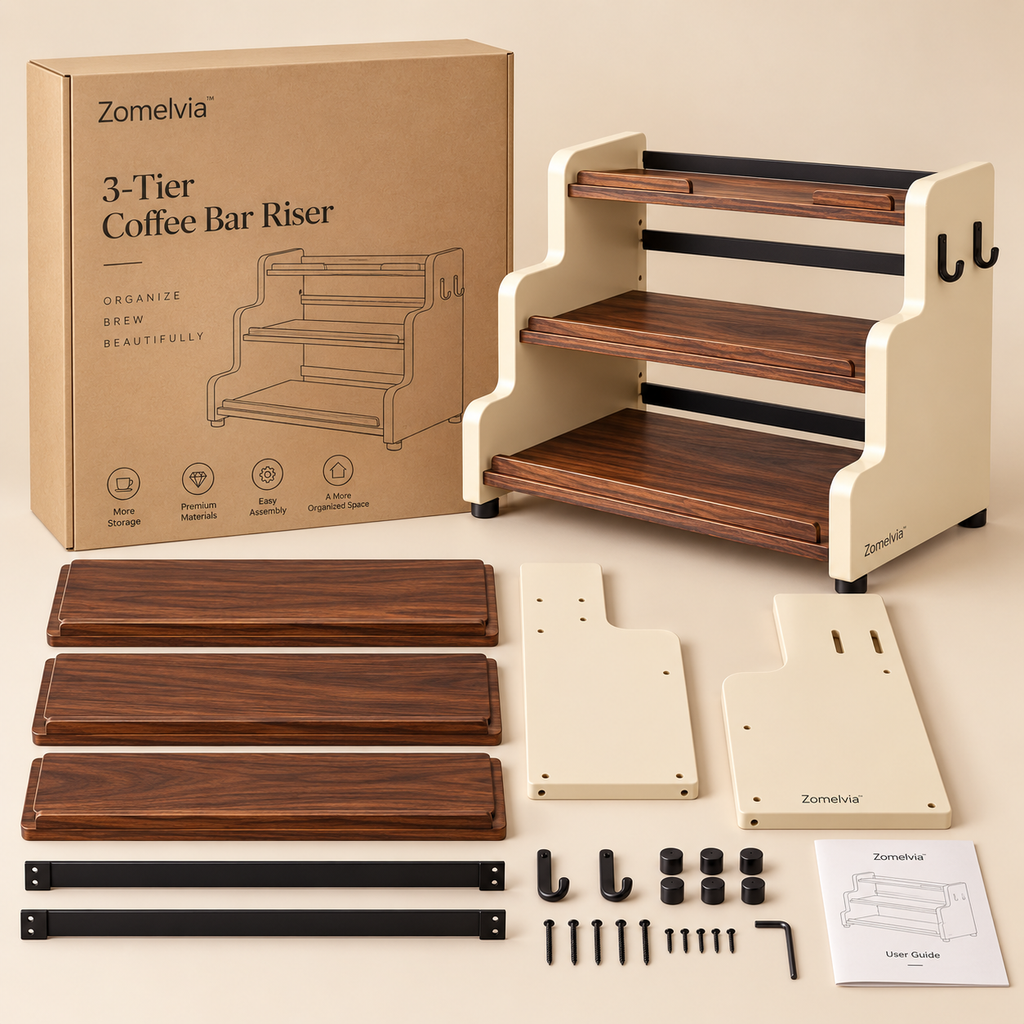 Zomelvia™ Tiered Coffee Bar Countertop Riser
