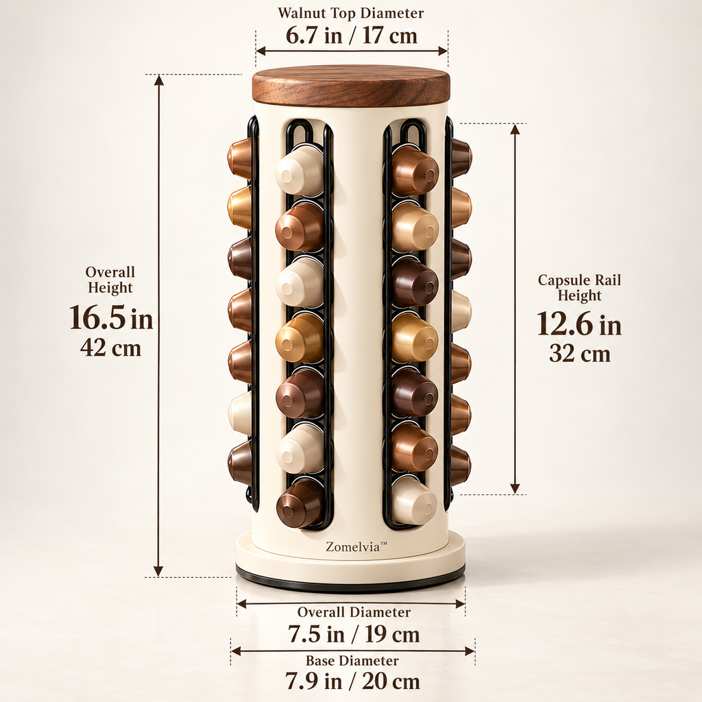 Zomelvia™ 360°Tiered Coffee Syrup Display Rack