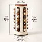 Zomelvia™ 360°Tiered Coffee Syrup Display Rack