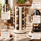 Zomelvia™ 360°Tiered Coffee Syrup Display Rack