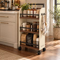 Zomelvia™ Slim Coffee Bar Rolling Cart