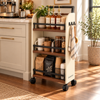 Zomelvia™ Slim Coffee Bar Rolling Cart
