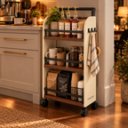 Zomelvia™ Slim Coffee Bar Rolling Cart